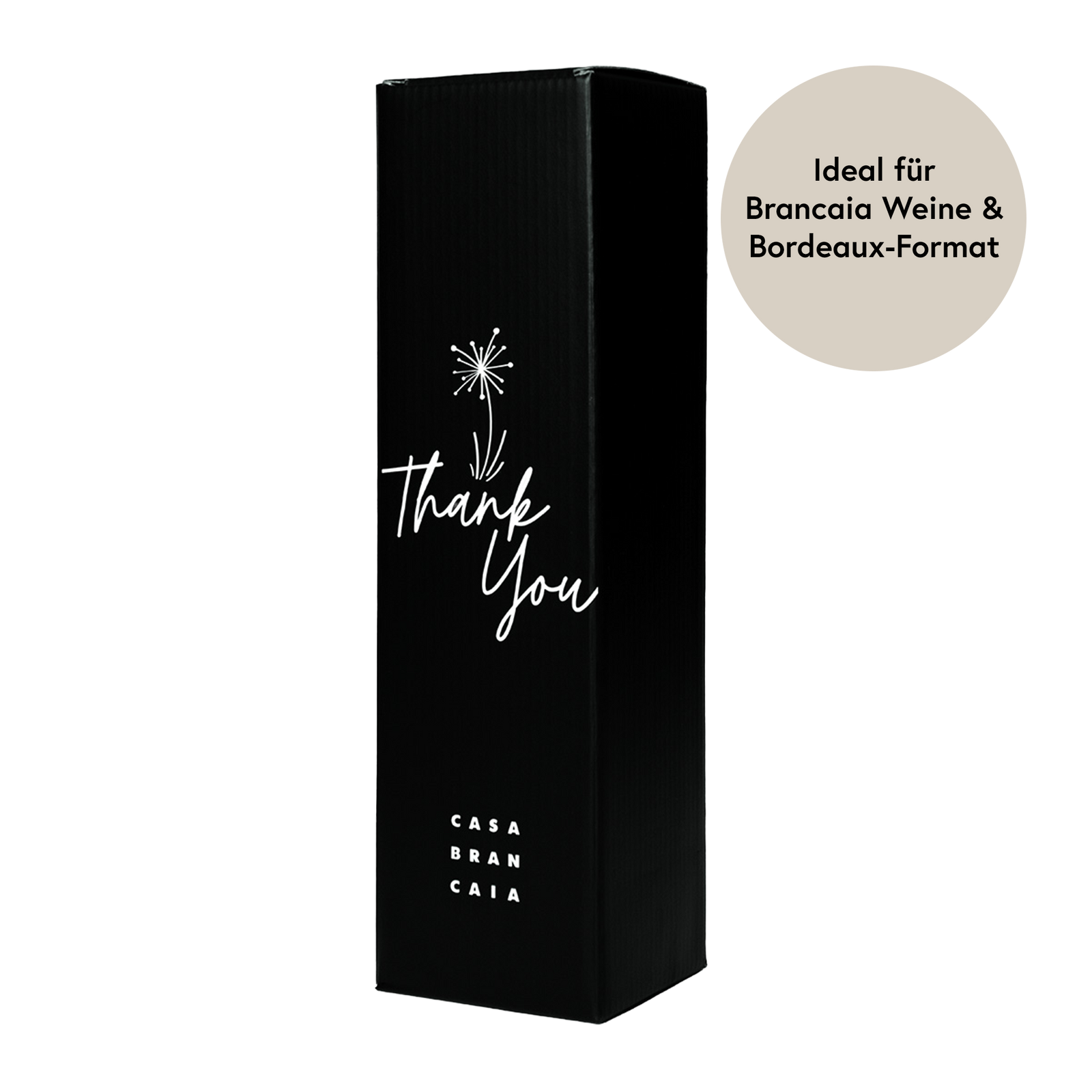 Geschenkkarton THANK YOU (1x75 cl)