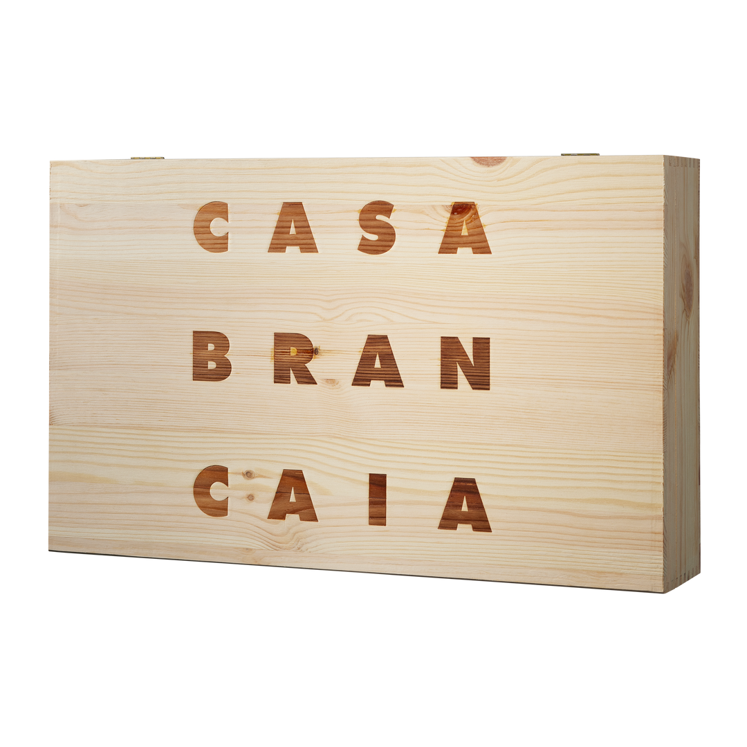 Holzkiste 6er Brancaia flach