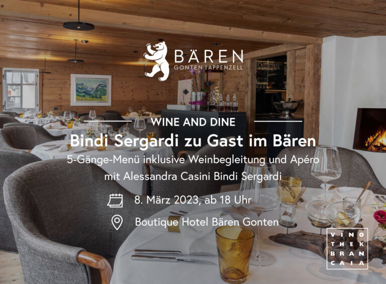 Wine and Dine: Bindi Sergardi zu Gast im Bären, Gonten