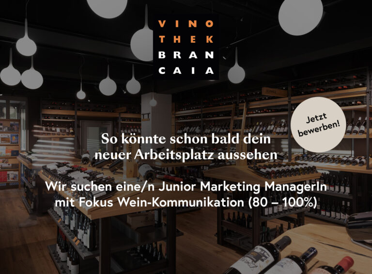 Offene Stelle: Junior Marketing ManagerIn mit Fokus Wein-Kommunikation (80 – 100%)